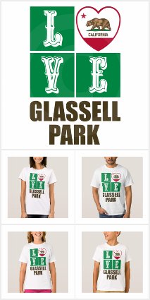 Love Glassell Park California State Flag Heart