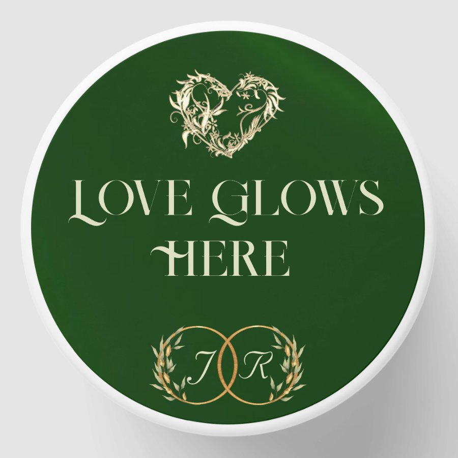 Love Glows Here - Emerald Mini Candle Favors