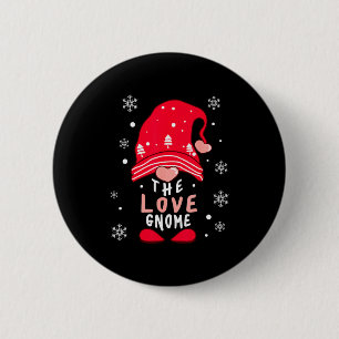 Love Gnome Family Matching Valentines Day Funny Gi Button