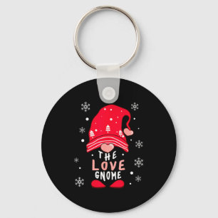 Love Gnome Family Matching Valentines Day Funny Gi Keychain