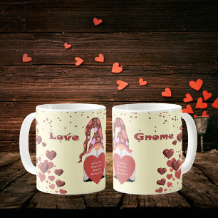 Love Gnome Happy Valentines Day Coffee Mug