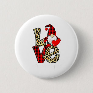 Love Gnome Teacher Squad Valentines Day Teacher St Button