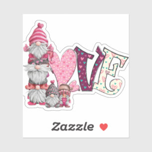 Love Gnome, Valentine's Day Sticker