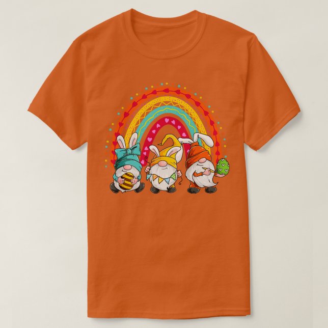 Love Gnomes Bunny Hairband Easter Day Gift Idea (4 T-Shirt (Design Front)