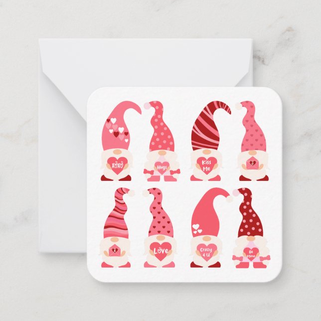 Love Gnomes Note Card (Front)