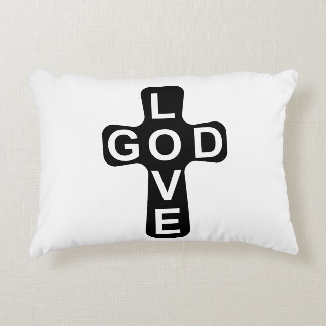 Love GOD Accent Pillow (Front)