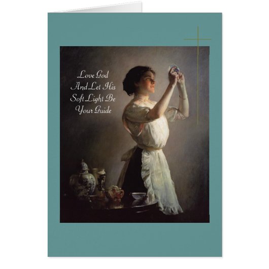 love god and let his soft light be your guide cards (Front)