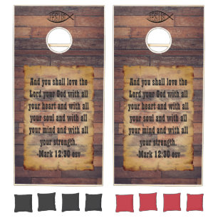 Love God Cornhole Set