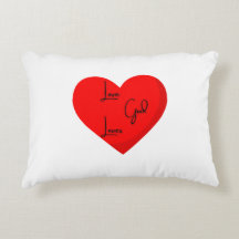 Love God Loves Decorative Pillow