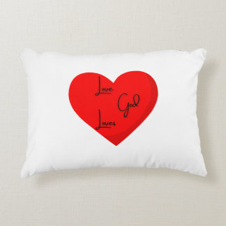 Love God Loves Decorative Pillow