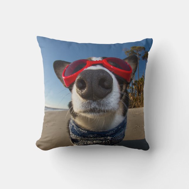 Love Goggles Throw Pillow (Front)