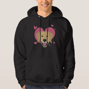 Love Golden Retriever Hearts Dog Owner Idea Hoodie