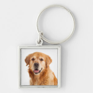 Love Golden Retriever Puppy Dog Keychain