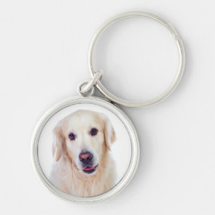 Love Golden Retriever Puppy Dog Keychain