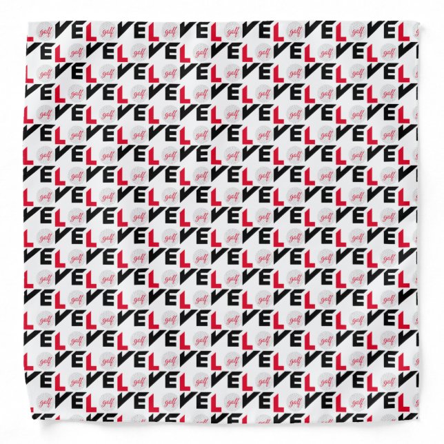 Love golf bandana (Front)