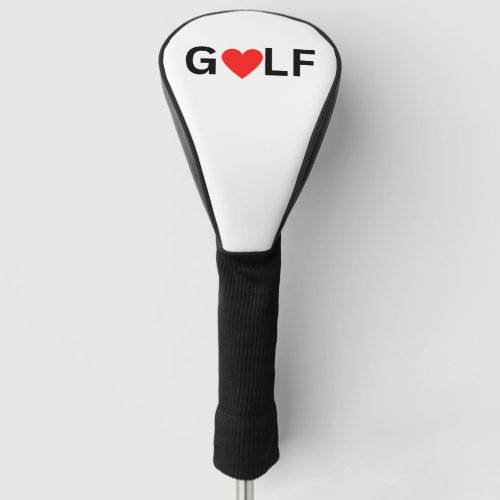 Love Golf Driver Cover 