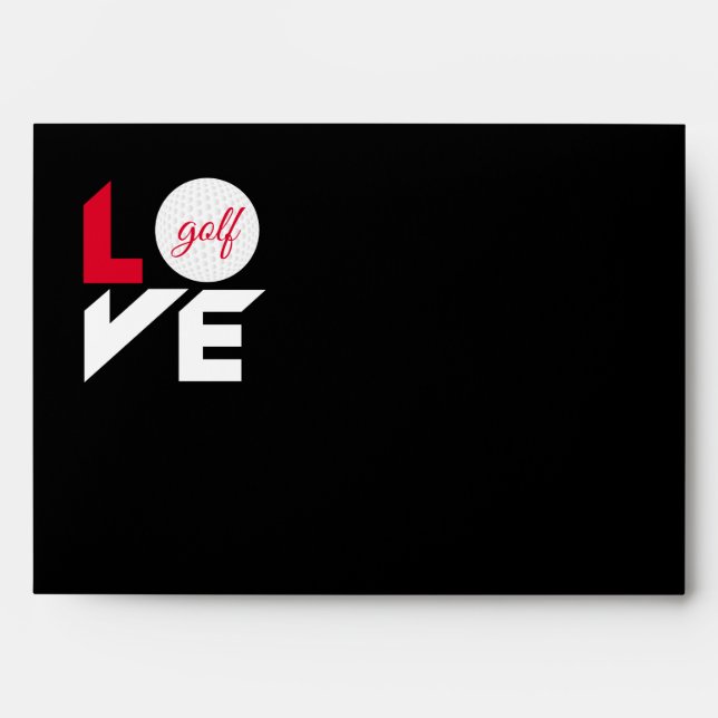 Love golf envelope (Front)