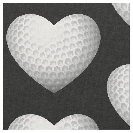 love golf heart sports athletic fabric