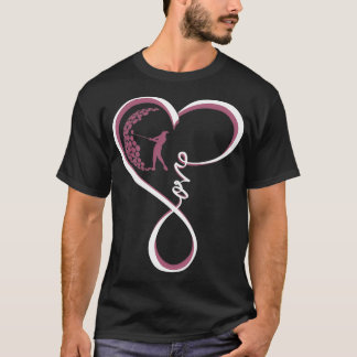Love Golf Heart T-Shirt