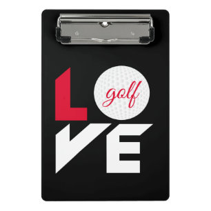 Love golf mini clipboard