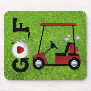 Love Golf Mouse Pad