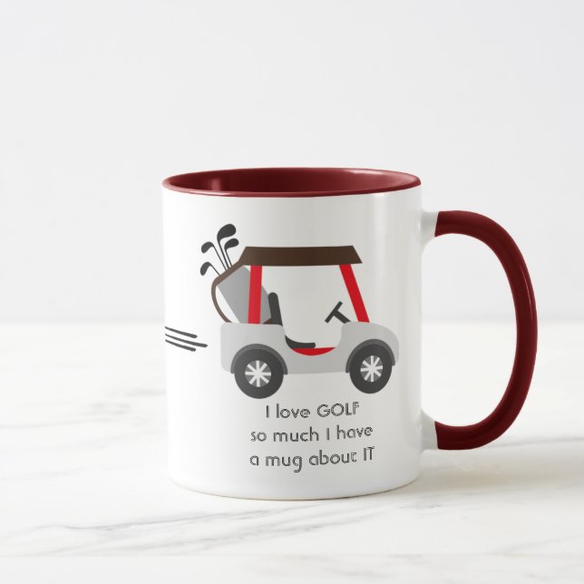 Love GOLF so much I  So Much Fun Quote  Mug (Right)