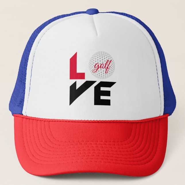 Love golf trucker hat (Front)