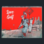 Love Golf - Vintage Golf Calendar<br><div class="desc">The ideal calendar for the golfer's wall. Make a great gift for any golfing friend or family member. Or just hang it in the office. Two Page Medium: 8.5”l x 11”w. Printed on sturdy high-quality paper with vibrant full-color, full-bleed printing. Choose from 16 unique grid styles, 21 language & culture...</div>