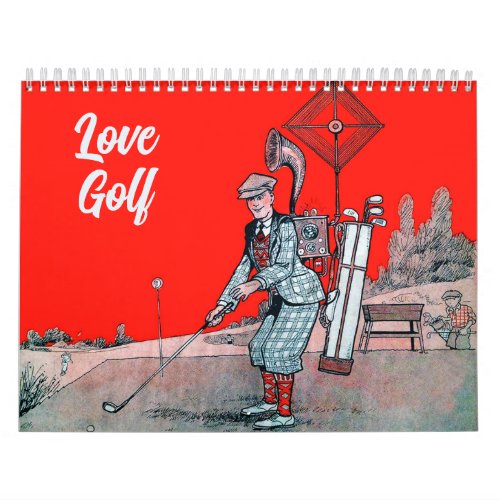 Love Golf _ Vintage Golf Calendar