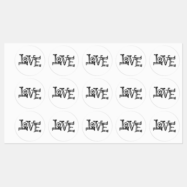 Love Graffiti Labels (Sheet)