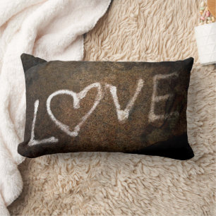 Love Graffiti  Lumbar Pillow