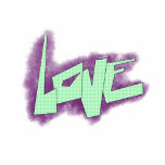 love graffiti purple green mint typography dots  cutout<br><div class="desc">Love in a graffiti design with polka dots in green/mint and a purple cloud backdrop.</div>