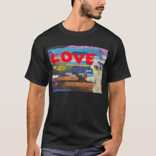 Love graffiti wall art.  T-Shirt