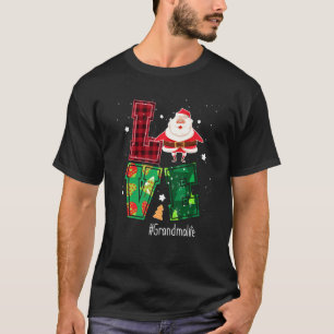 Love Grandmalife Grandma Life Santa Christmas Cost T-Shirt