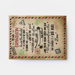 Love Grandson Letter To My Grandson From Grandma Envelope