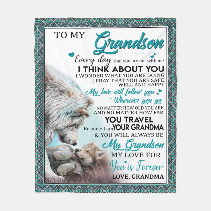 Sofa Fleece Blanket 50-80 Tita You Are The Reason Why To My Grandson 