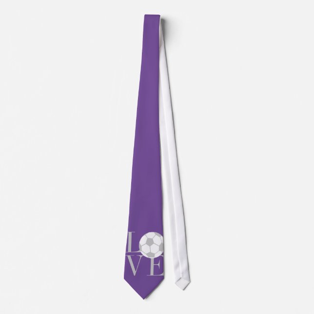 love gray football neck ties (Front)