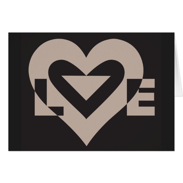 Love Gray on Black (Front Horizontal)
