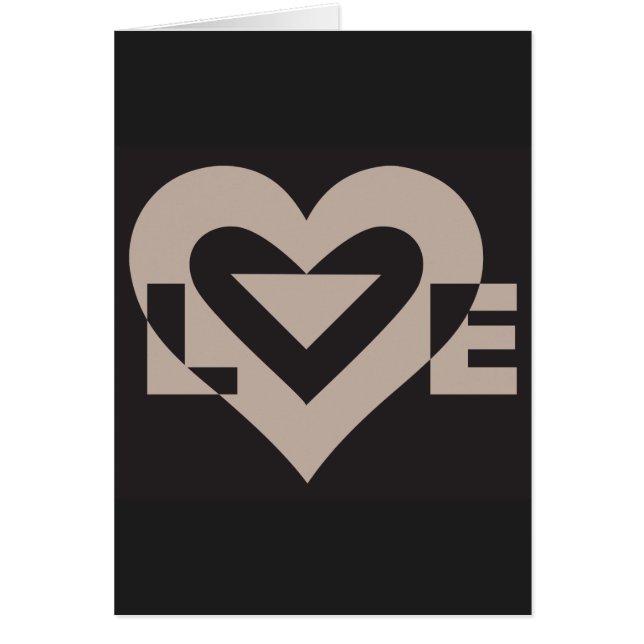 Love Gray on Black Cards (Front)
