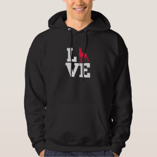 Love Great Dane Dog Lover Dog Mom Dad Hoodie