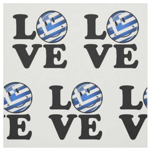 Love Greece | Smiling Flag Fabric