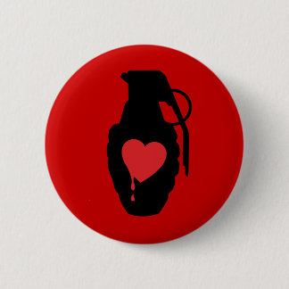Love Grenade - Love is a Battlefield Pinback Button