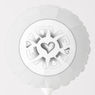 Love Grey Balloon