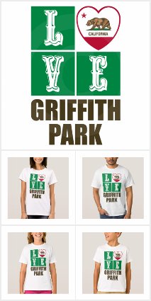 Love Griffith Park California State Flag Heart