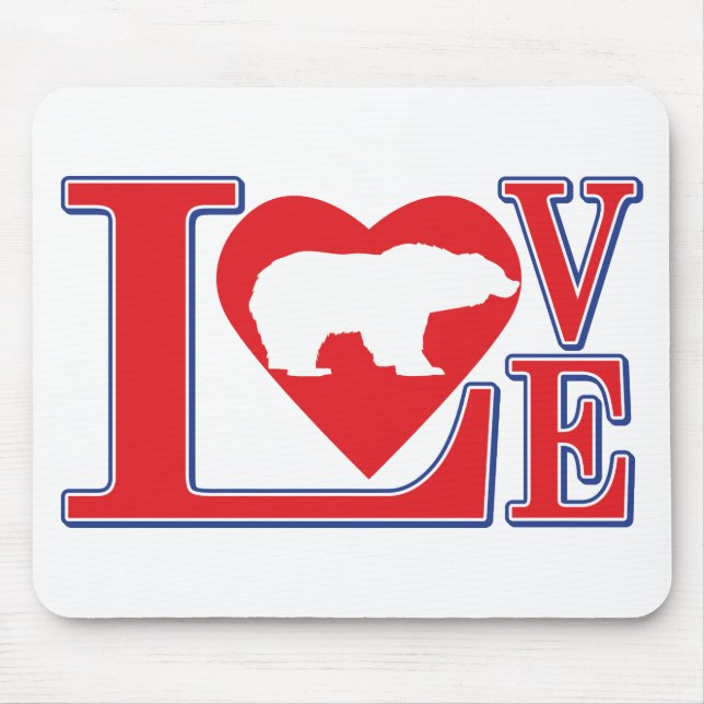 Love-Grizzlies Mouse Pad (Front)