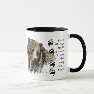 Love GRIZZLY BEARS so so much I Fun Quote  Mug