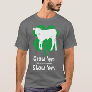 Love Growing Calf, Showing Livestock Farmer Costum T-Shirt
