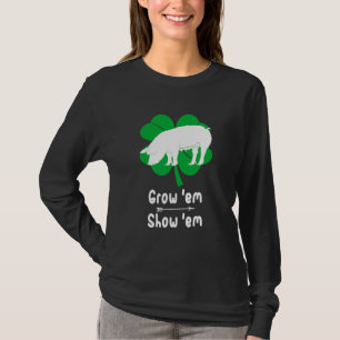 Love Growing Pigs Hogs Showing Livestock Farmer T-Shirt
