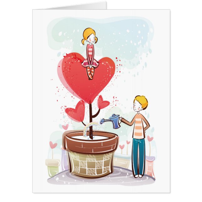 Love Grows Giant Valentine's Day Card (Front)