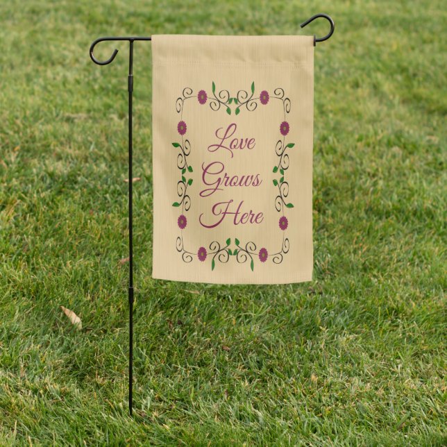 Love Grows Here Garden Flag (In SItu)